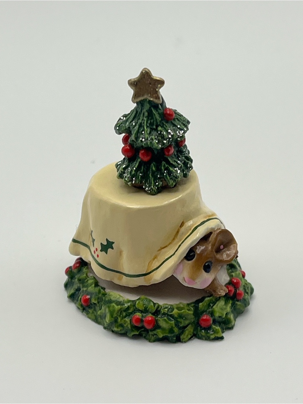M-191 WFF mouse peeking under Christmas tree with original box